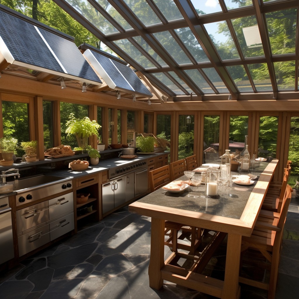 Solar Outdoor Kitchen Roof Ideas: Unique Designs for Sustainable Living