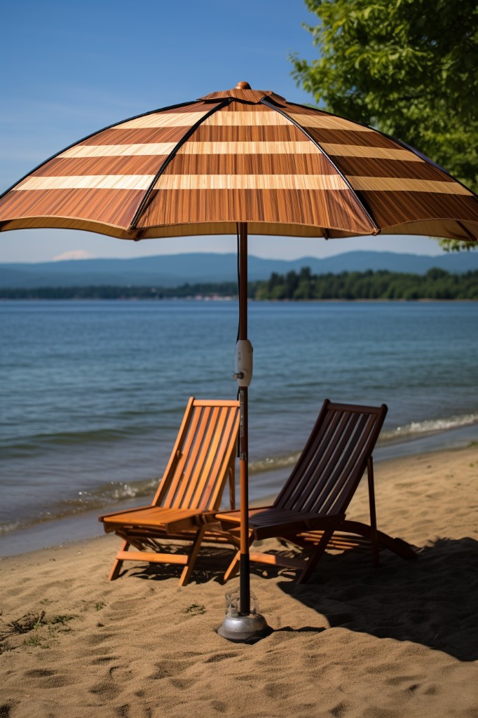 detachable solar panels for bamboo beach umbrella