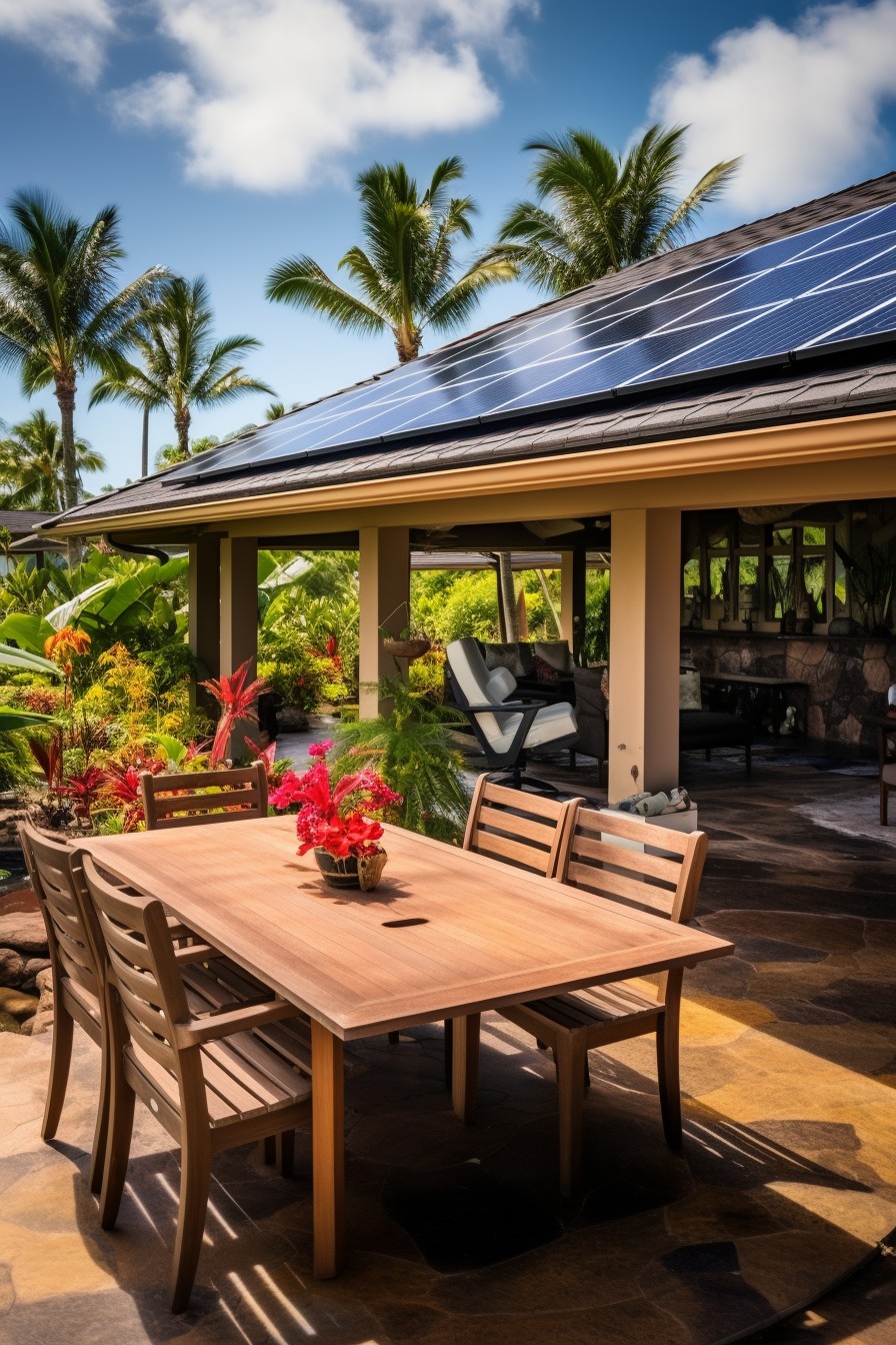 integrate the lanai roof with the homes solar system