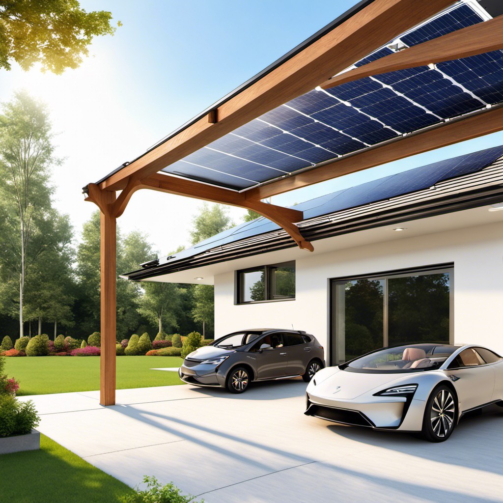 solar canopy roofing system for wider driveways